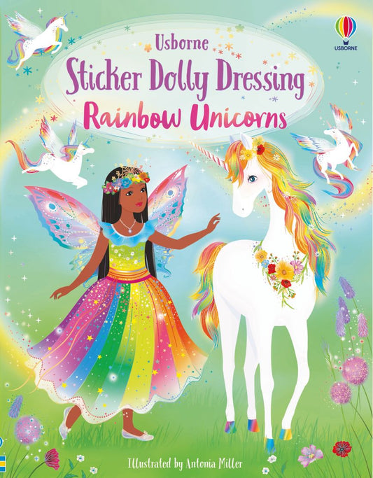 Sticker Dolly Dressing: Rainbow Unicorn
