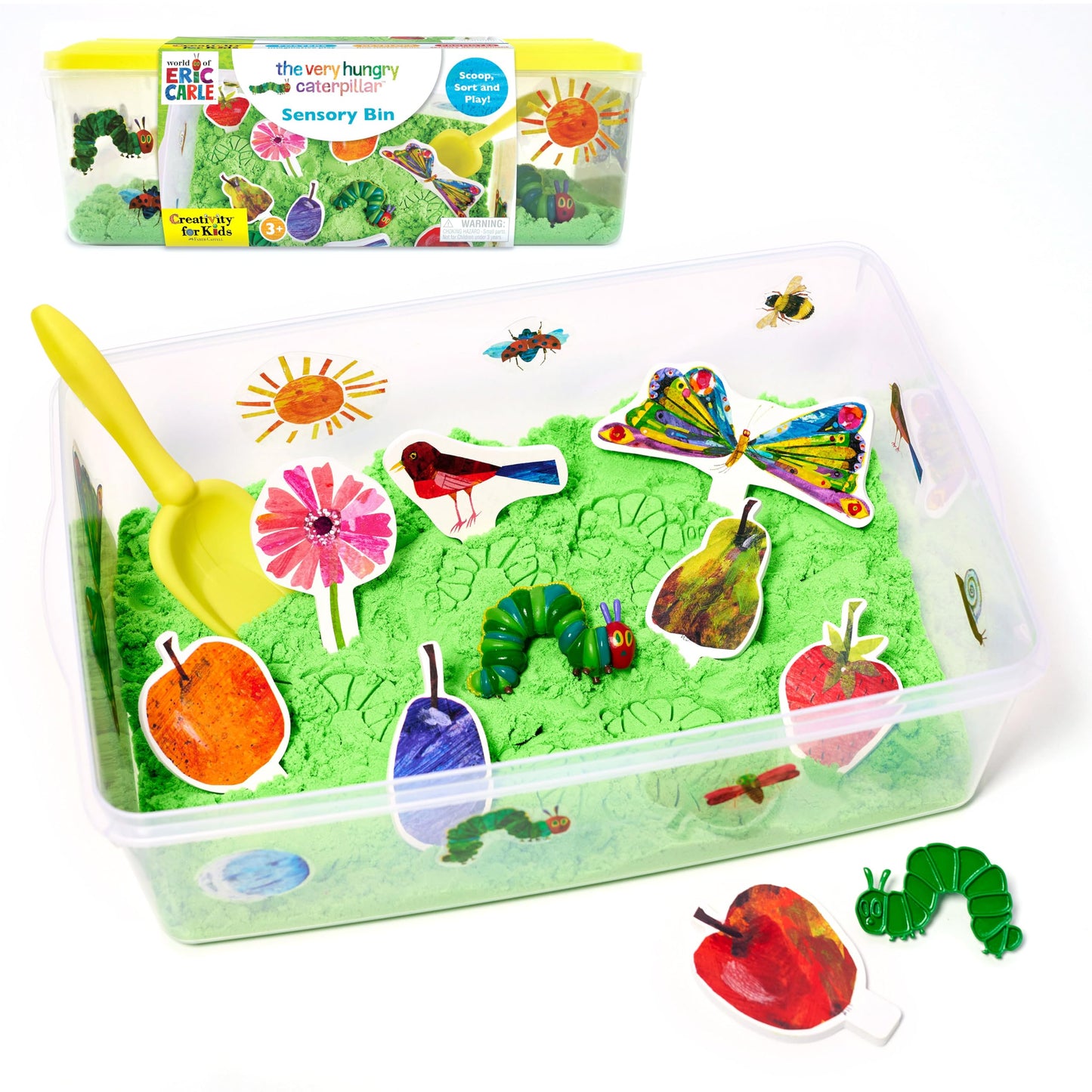 The Very Hungry Caterpillar Sensory Bin