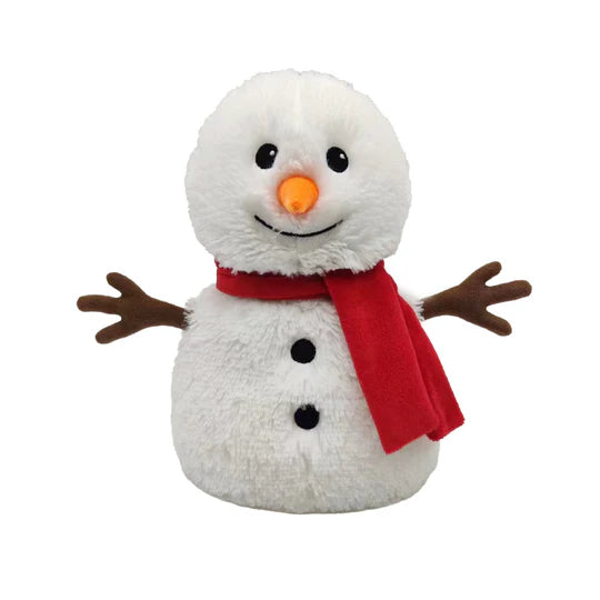 Red Scarf Snowman Warmie - Leah Jean Boutique