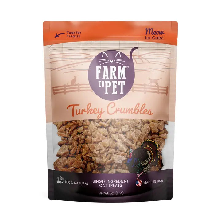 Turkey Crumbles for Cats - Leah Jean Boutique