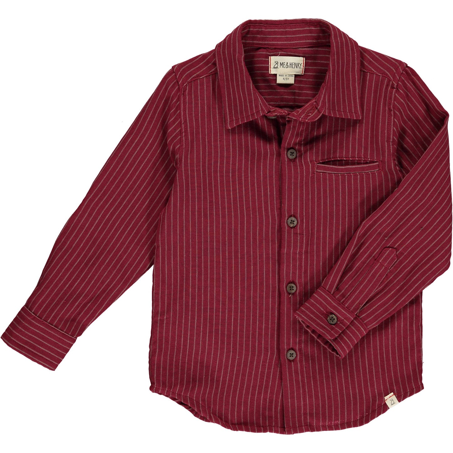 Burgundy Stripe ATWOOD Woven Shirt