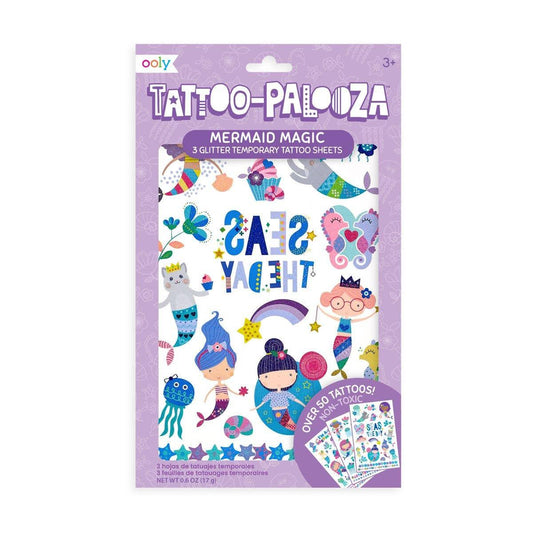 Tattoo Palooza Temporary Glitter Tattoo: Mermaid Magic - Leah Jean Boutique