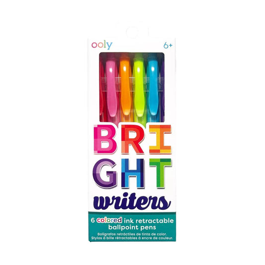 Bolígrafos de colores Bright Writers - Juego de 6