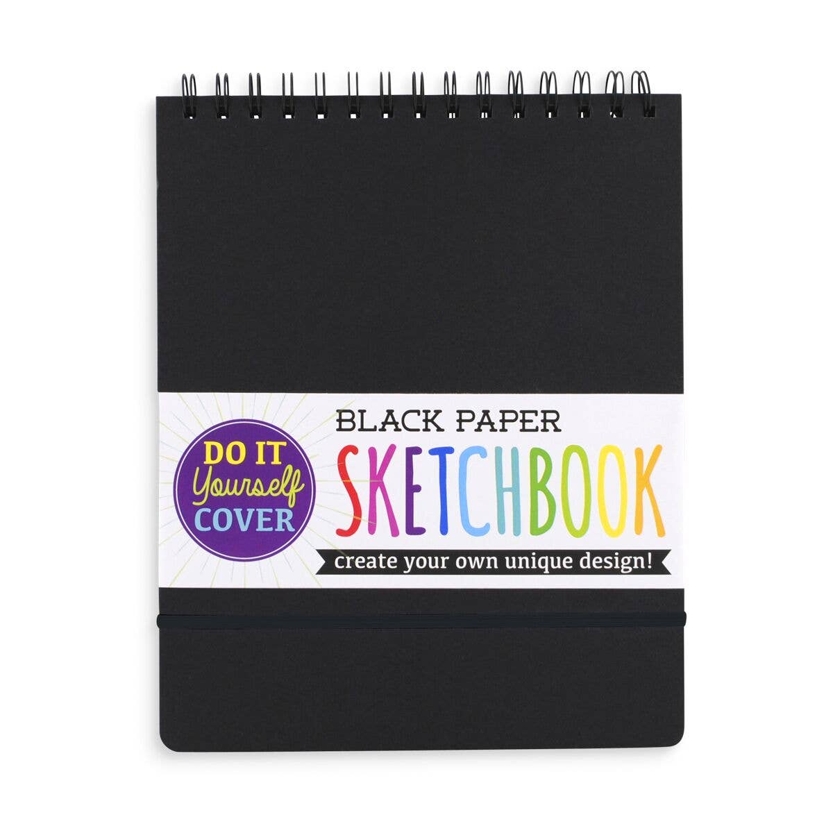 Cuaderno de bocetos con cubierta DIY - Negro