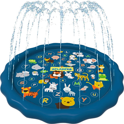 Splash Pad Baby Pool &amp; Sprinkler, juguete de verano para agua al aire libre