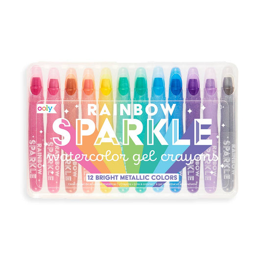 Crayones de gel de acuarela metálicos Rainbow Sparkle