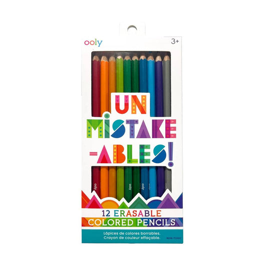 Un-Mistake-Ables! Erasable Colored Pencils- (Set of 12)