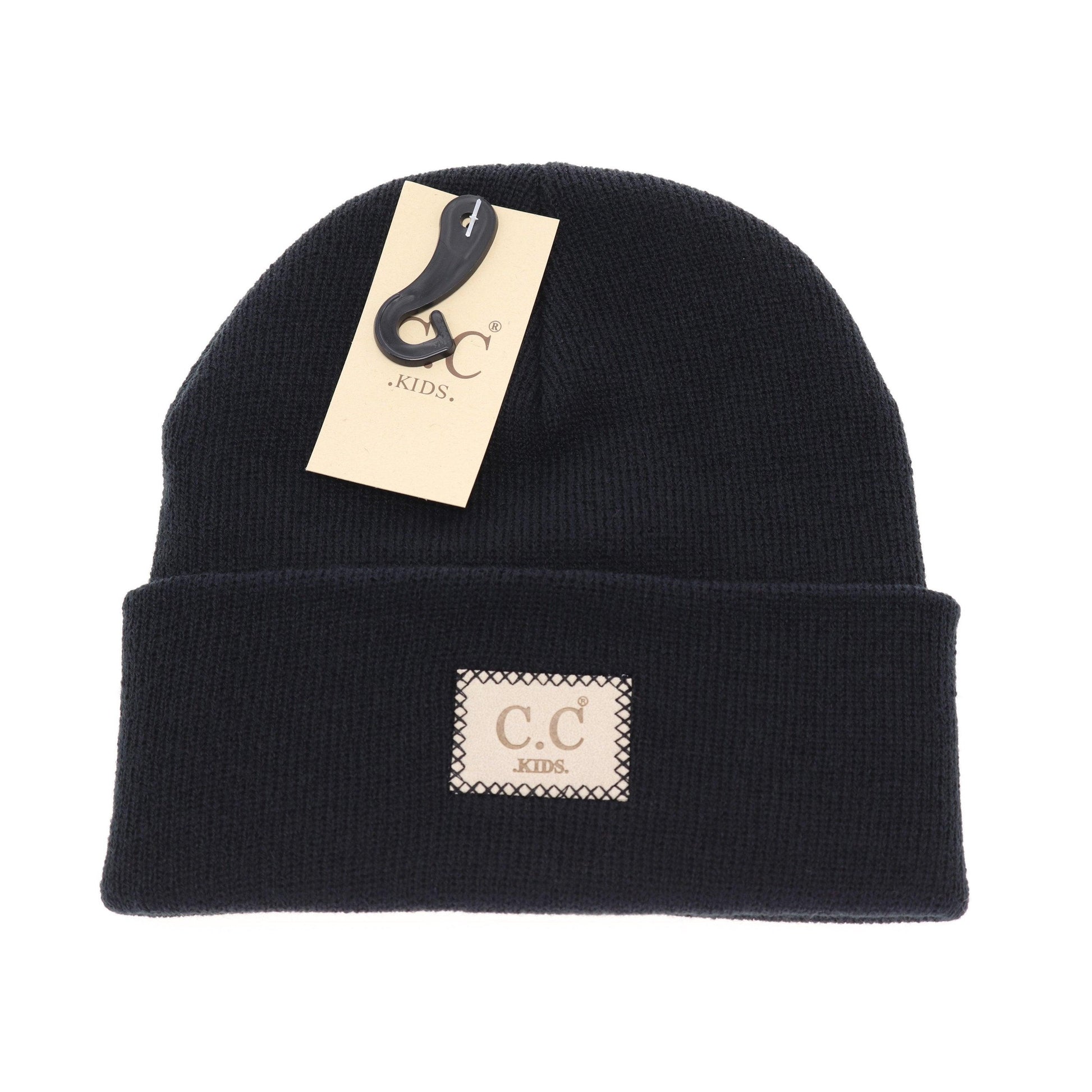 Kids Classic Oversized Logo Beanie (more colors available) - Leah Jean Boutique