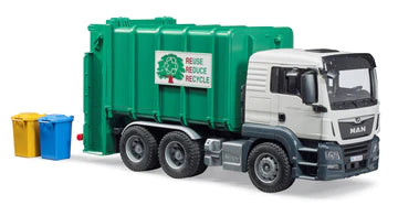Camión de basura de carga trasera MAN TGS (verde)