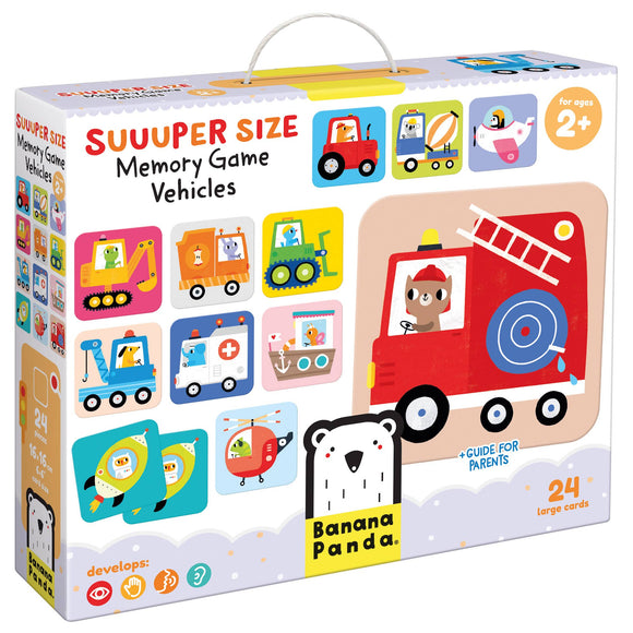 Suuuper Size Memory Game Vehicles 2+ first jumbo floor game