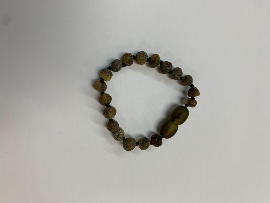Cheville/Bracelet en ambre baltique de 5 pouces (plus de couleurs disponibles)