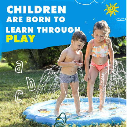 Splash Pad Baby Pool &amp; Sprinkler, juguete de verano para agua al aire libre