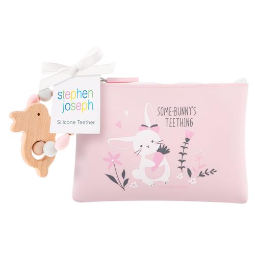 Silicone Teether with Pouch